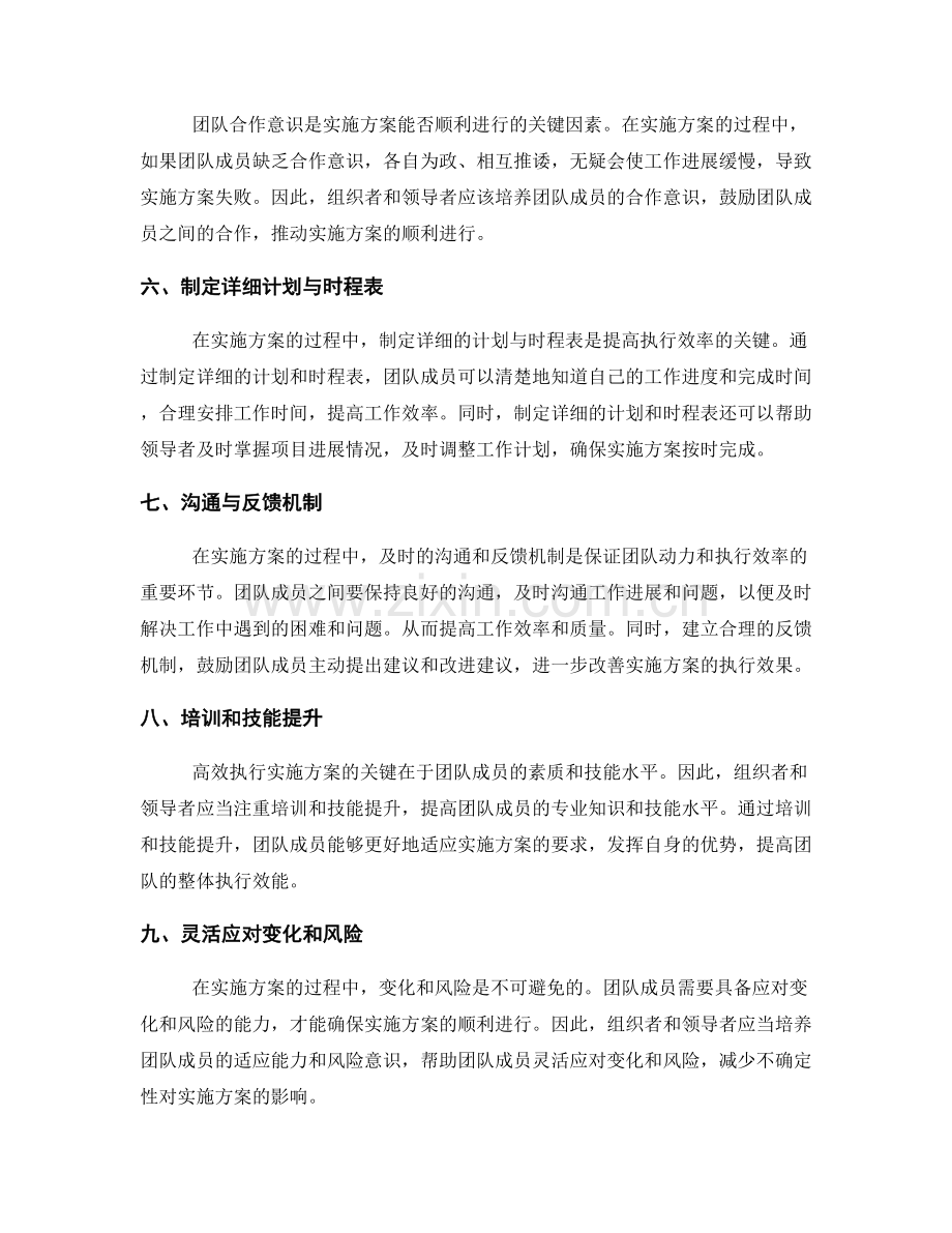 实施方案的团队动力与执行效率.docx_第2页