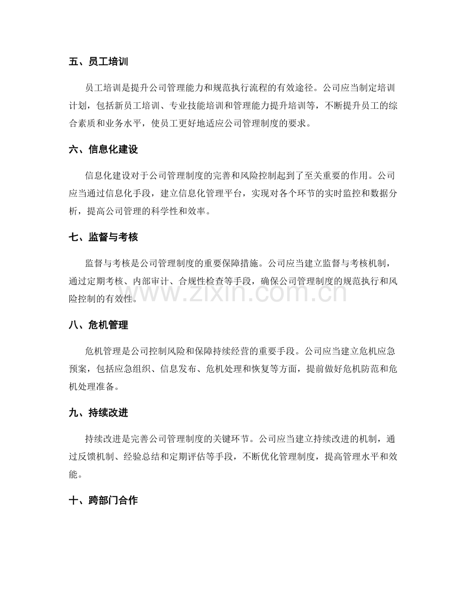 完善公司管理制度的流程规范和风险控制.docx_第2页