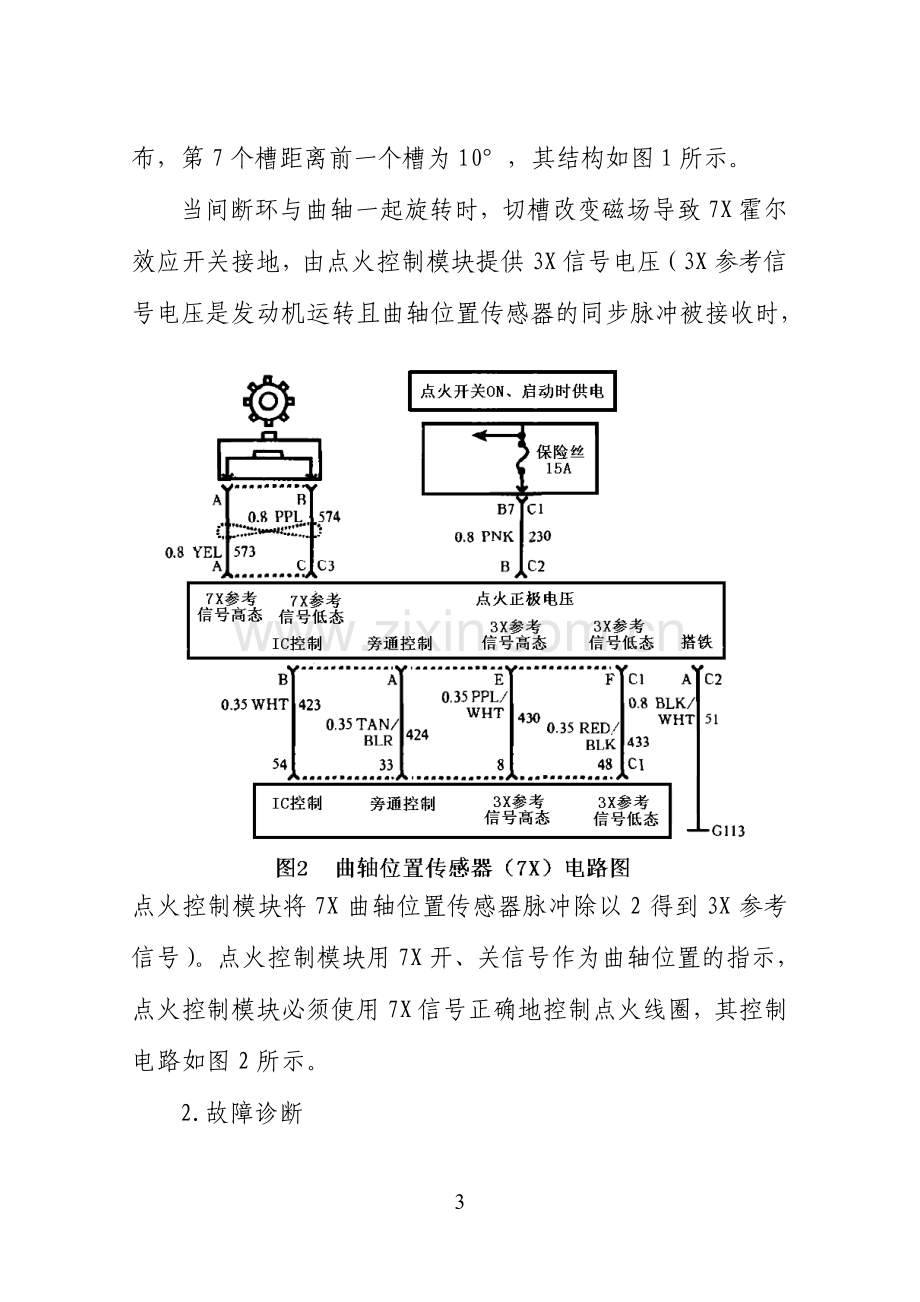 浅谈曲轴位置传感器故障分析.doc_第3页