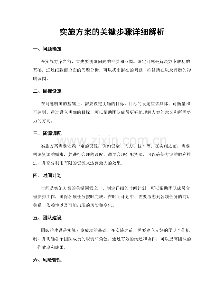 实施方案的关键步骤详细解析.docx_第1页