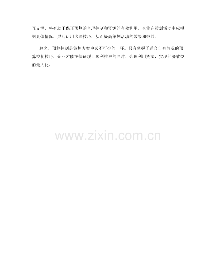 策划方案中的预算控制技巧.docx_第3页