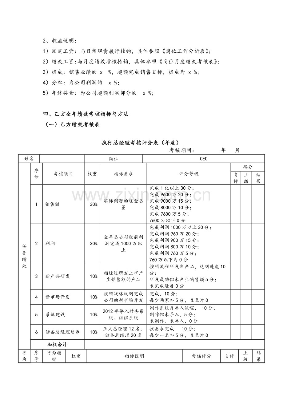 总经理年度目标责任书.doc_第2页