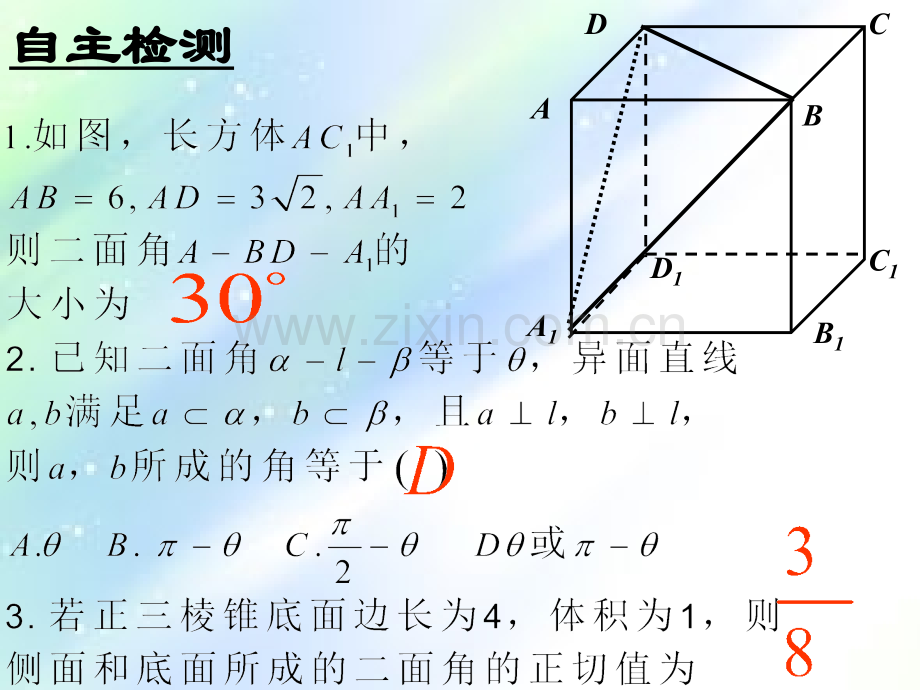 平面与平面所成的角.ppt_第2页