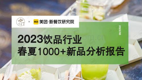 2023饮品行业春夏1000+新品分析报告.pdf