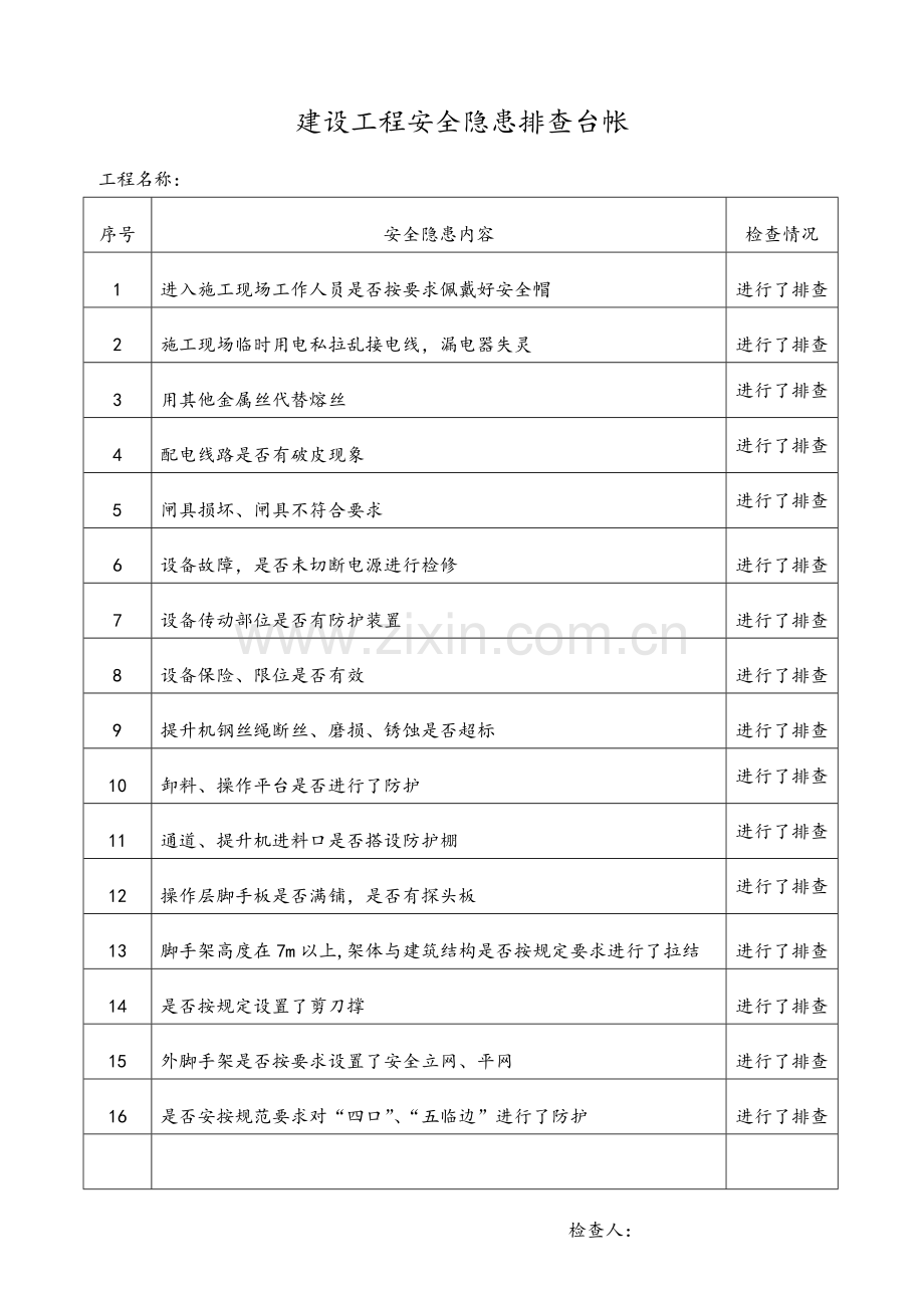 建设工程安全隐患排查台帐.doc_第3页