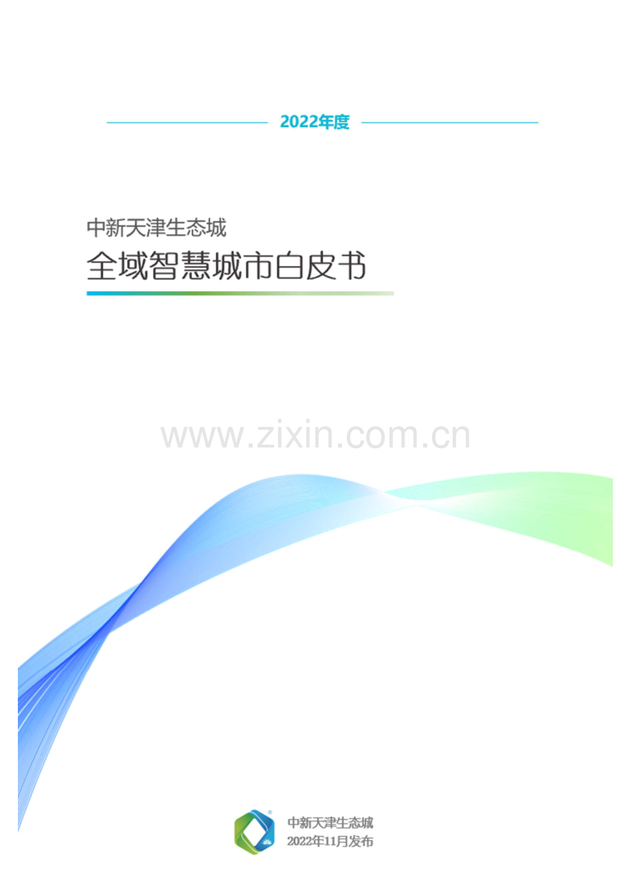 2022年天津生态城全域智慧城市白皮书.pdf_第1页