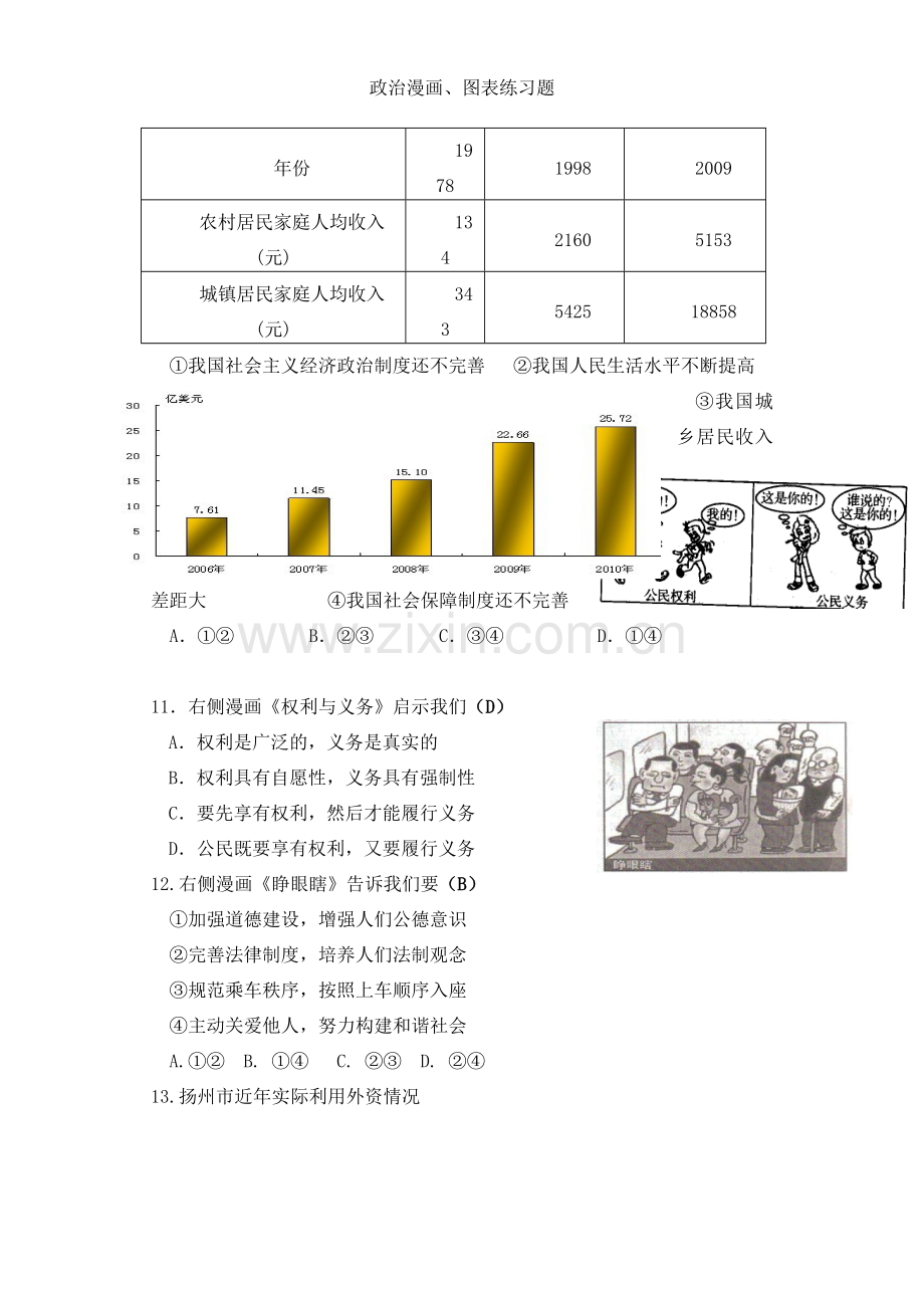 政治漫画、图表练习题.doc_第3页