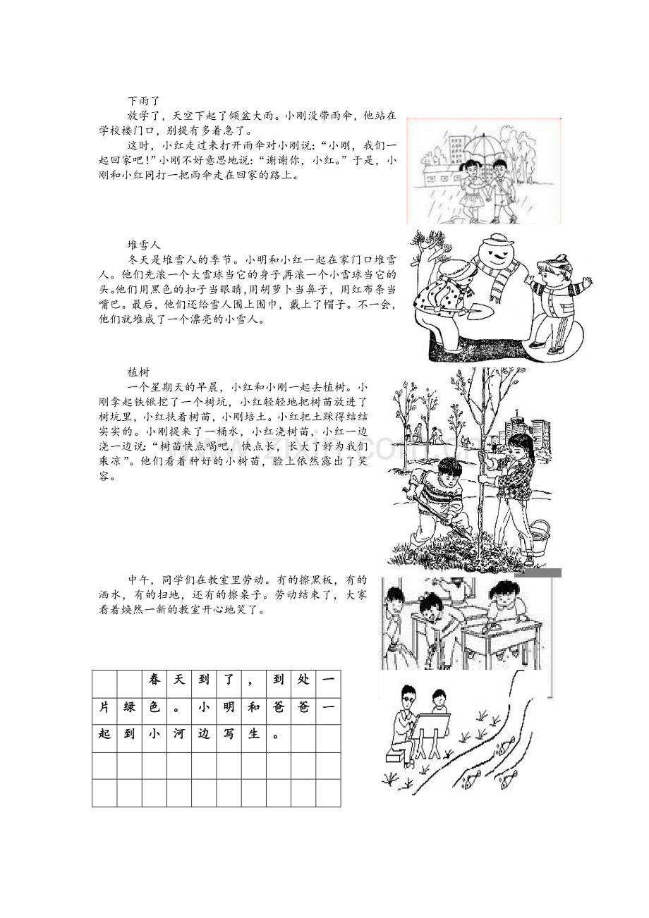 小学一年级看图说话.doc_第2页