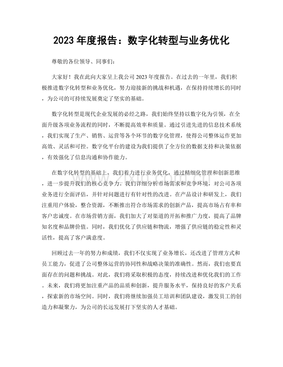 2023年度报告：数字化转型与业务优化.docx_第1页