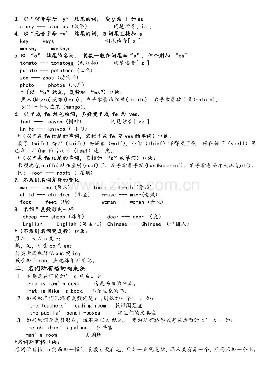 小学英语语法大全.doc_第2页