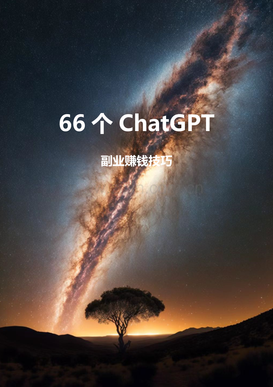 66个ChatGPT副业赚钱技巧.docx_第1页