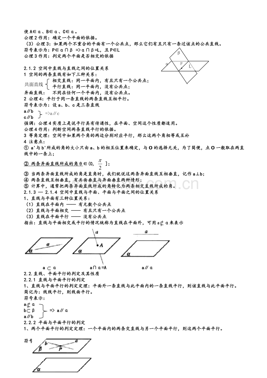 打印版-高二数学必修2知识点总结.doc_第3页