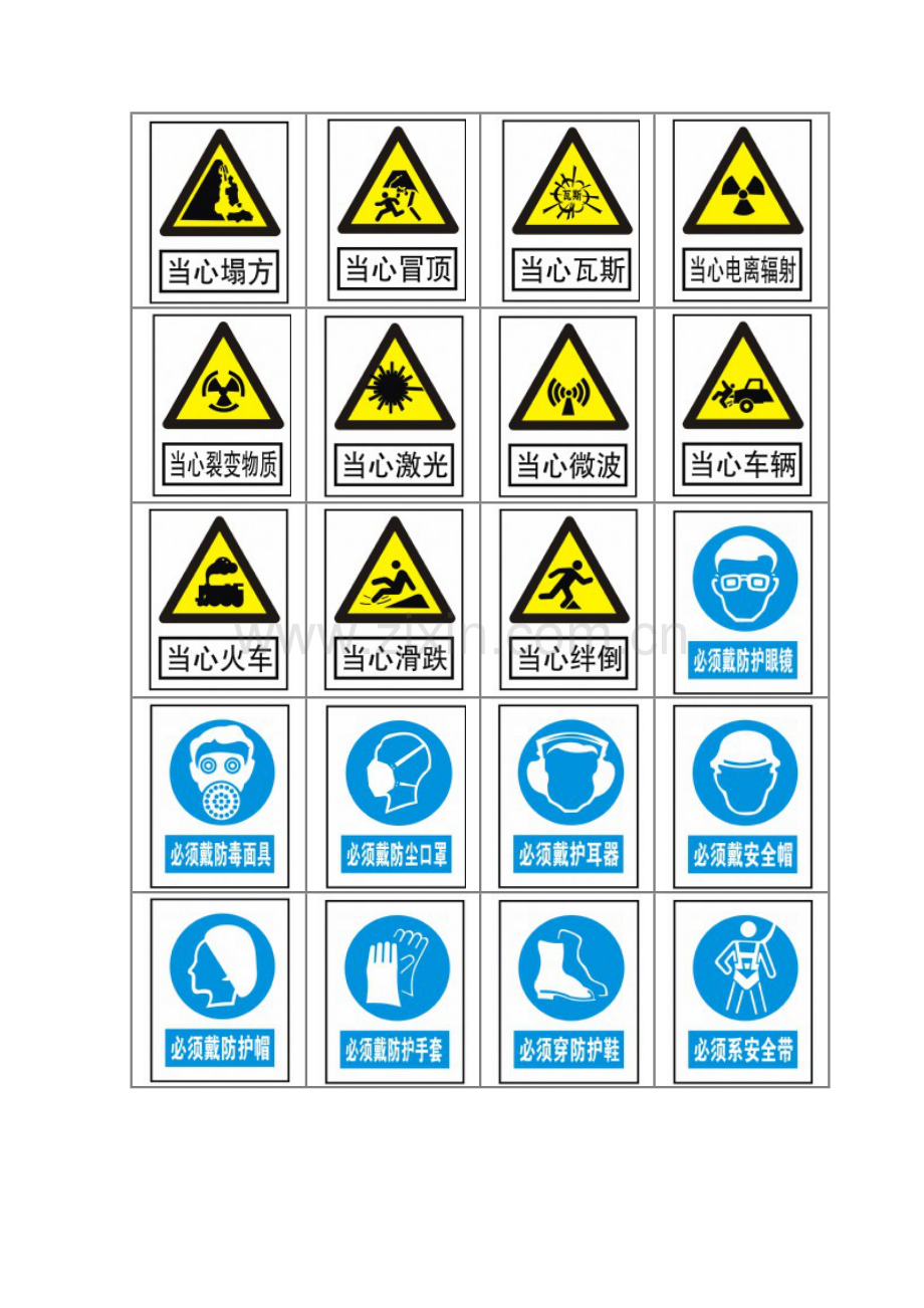 建筑施工现场安全警示牌标示(标志图片).doc_第3页