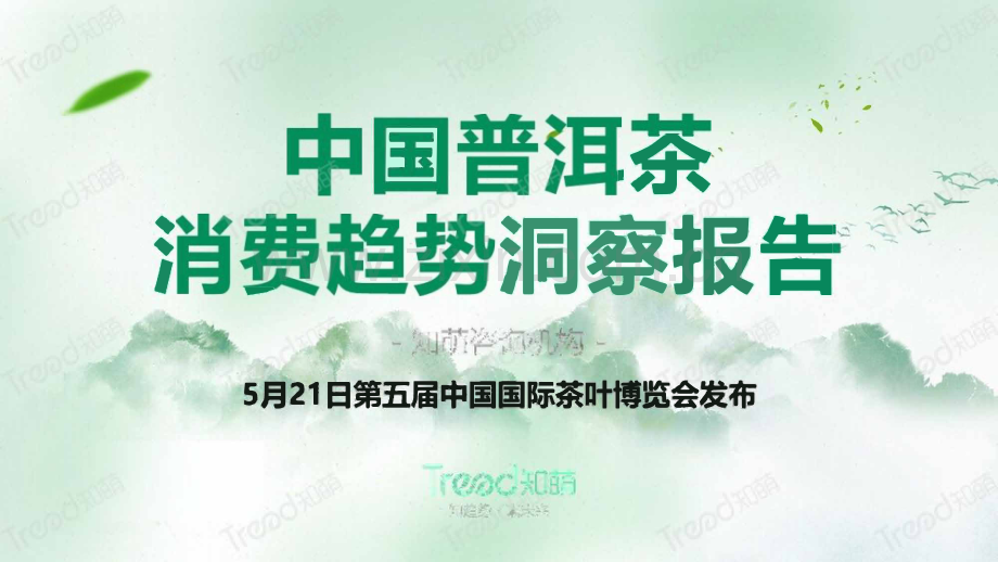 2023中国普洱茶消费趋势洞察报告.pdf_第1页