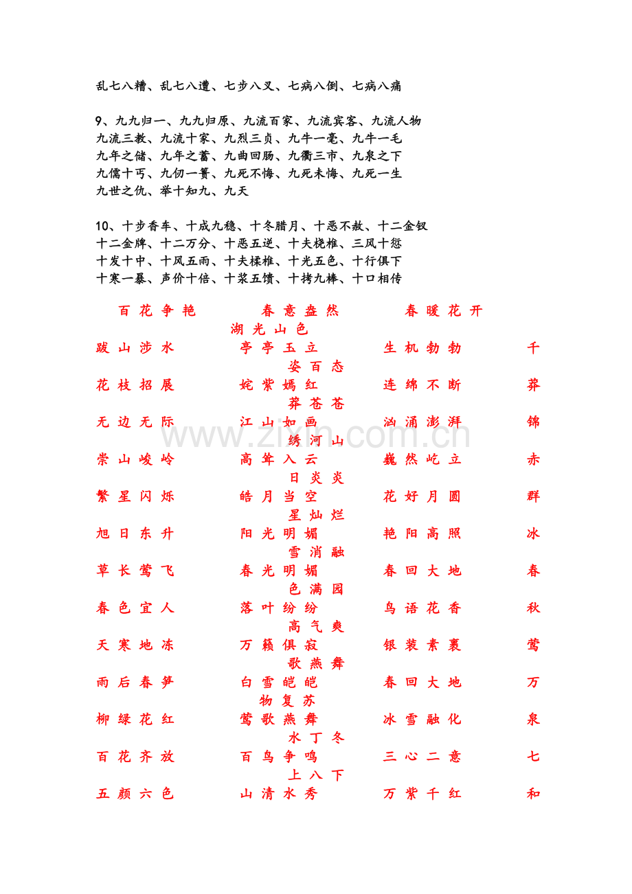 小学常用一年级成语.doc_第2页