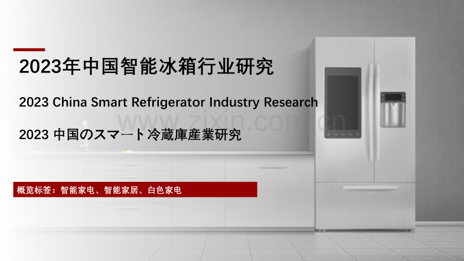 2023年中国智能冰箱行业研究.pdf_第1页