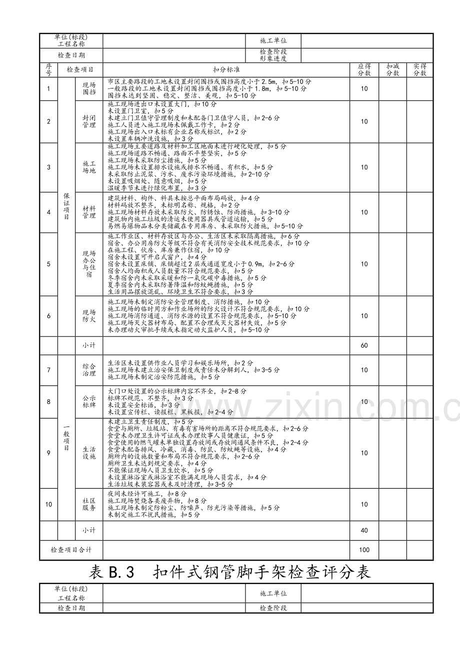 建筑施工安全检查评分表汇总表(新版).doc_第3页