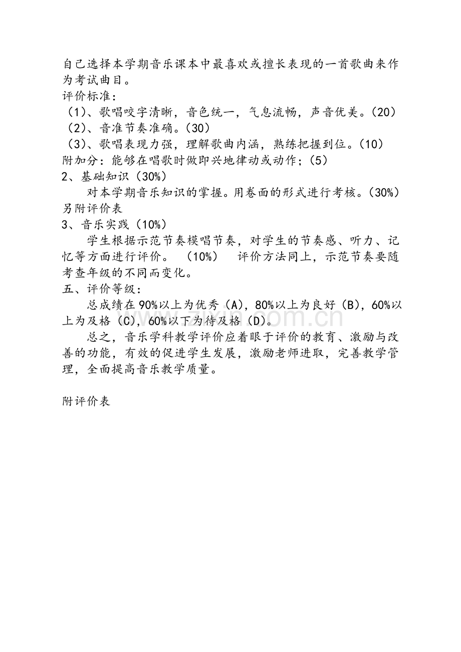 小学音乐期末评价方案.doc_第2页