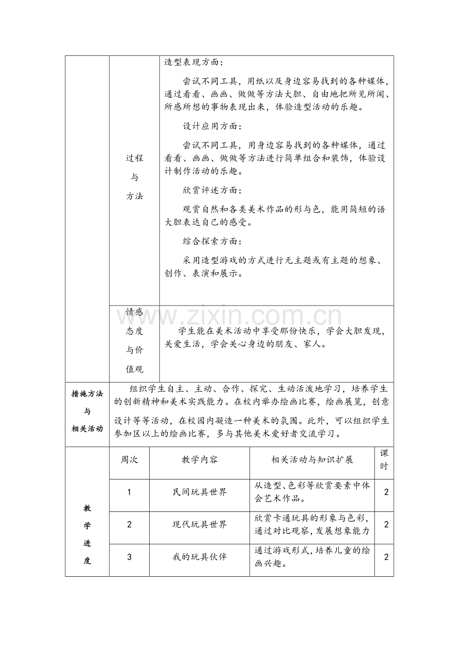 小学美术二年级教学计划.doc_第3页