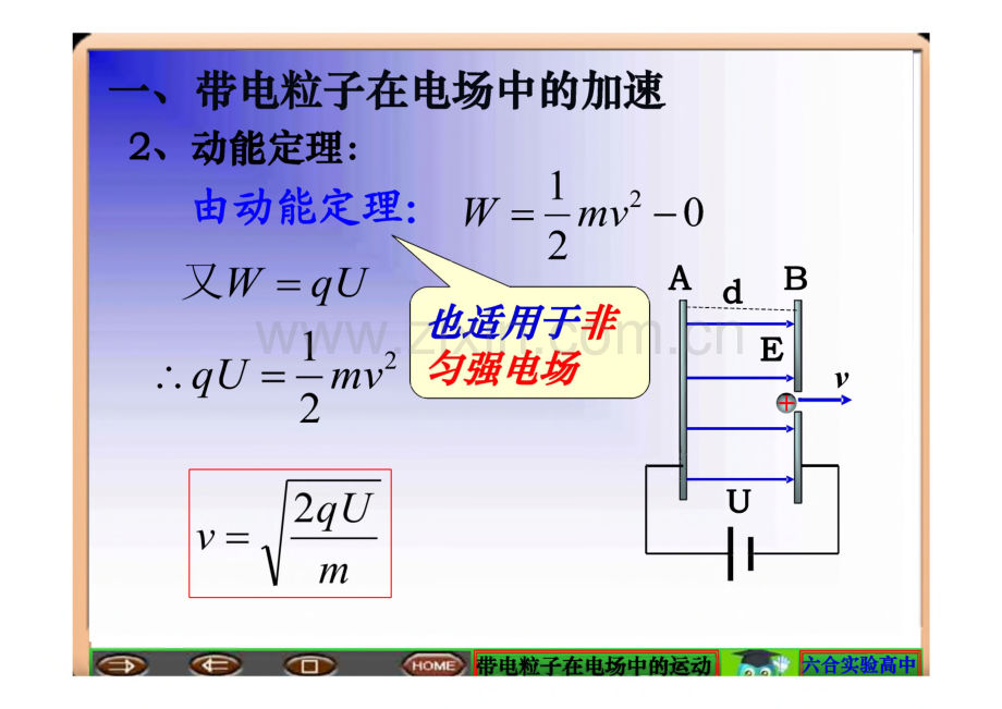 高二物理课件 选修－《带电粒子在电场中的运动》.pdf_第3页