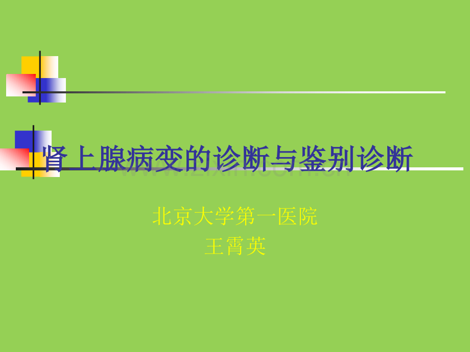 肾上腺病变的诊断与鉴别诊断王宵英.ppt_第1页