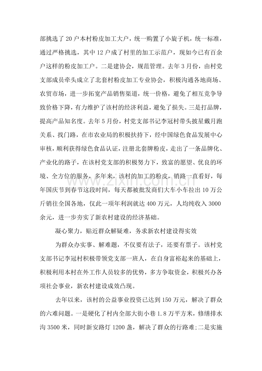 关于农村党支部先进事迹材料.doc_第2页