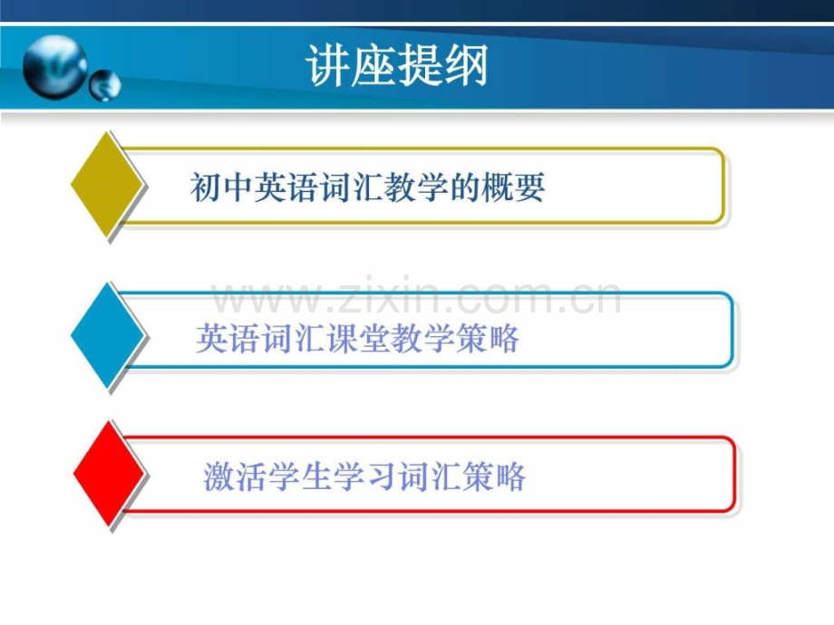 初中英语教学系列讲座——英语词汇教学策略.pptx_第2页