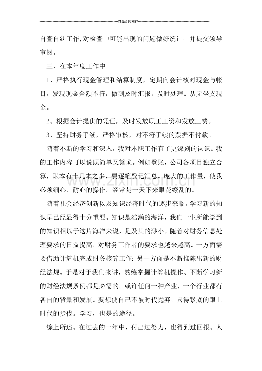 公司出纳年终工作总结模板范文.doc_第2页