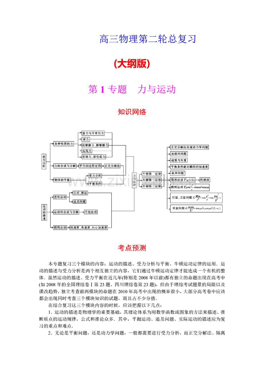 高三物理第二轮总复习及高中物理易错题归纳总结及答案分析.pdf_第2页