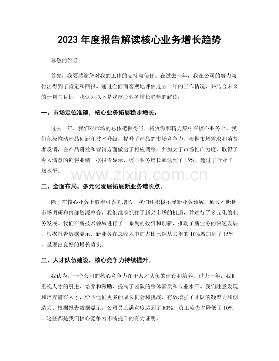 2023年度报告解读核心业务增长趋势.docx_第1页