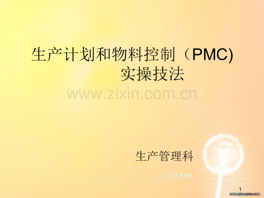 生产计划和物料控制(PMC).ppt_第1页