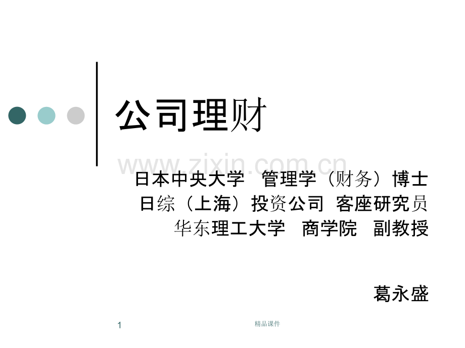 讲：公司理财导论.ppt_第1页