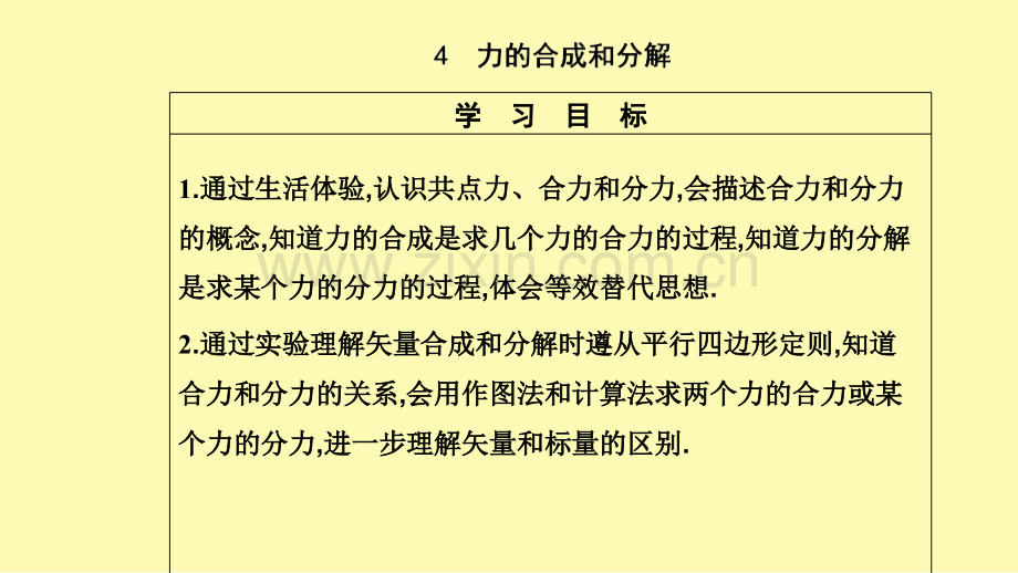 高中物理第三章相互作用--力4力的合成和分解课件新人教版必修第一册.ppt_第2页