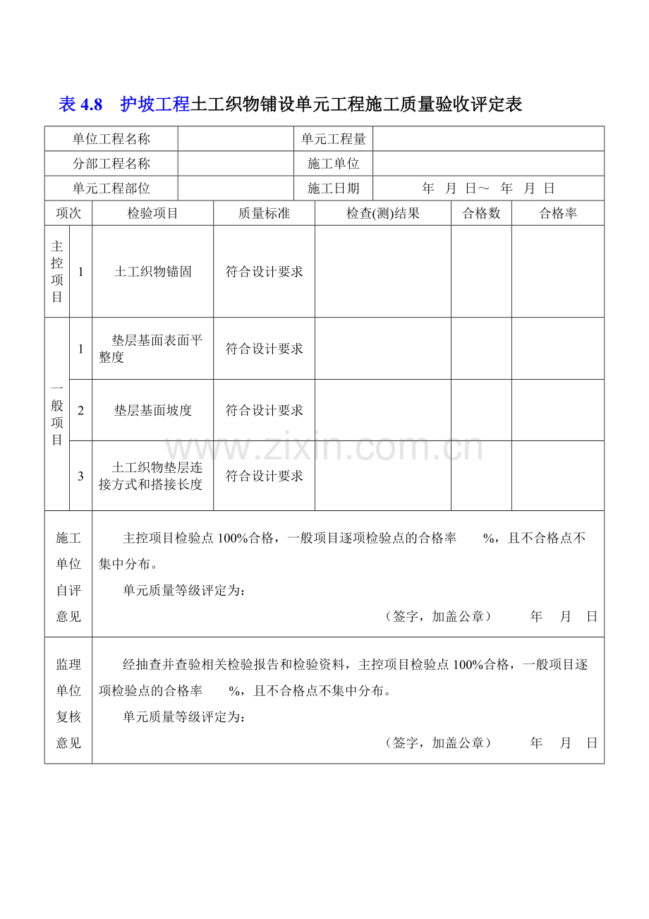 47护坡单元工程质量评定表.docx_第2页