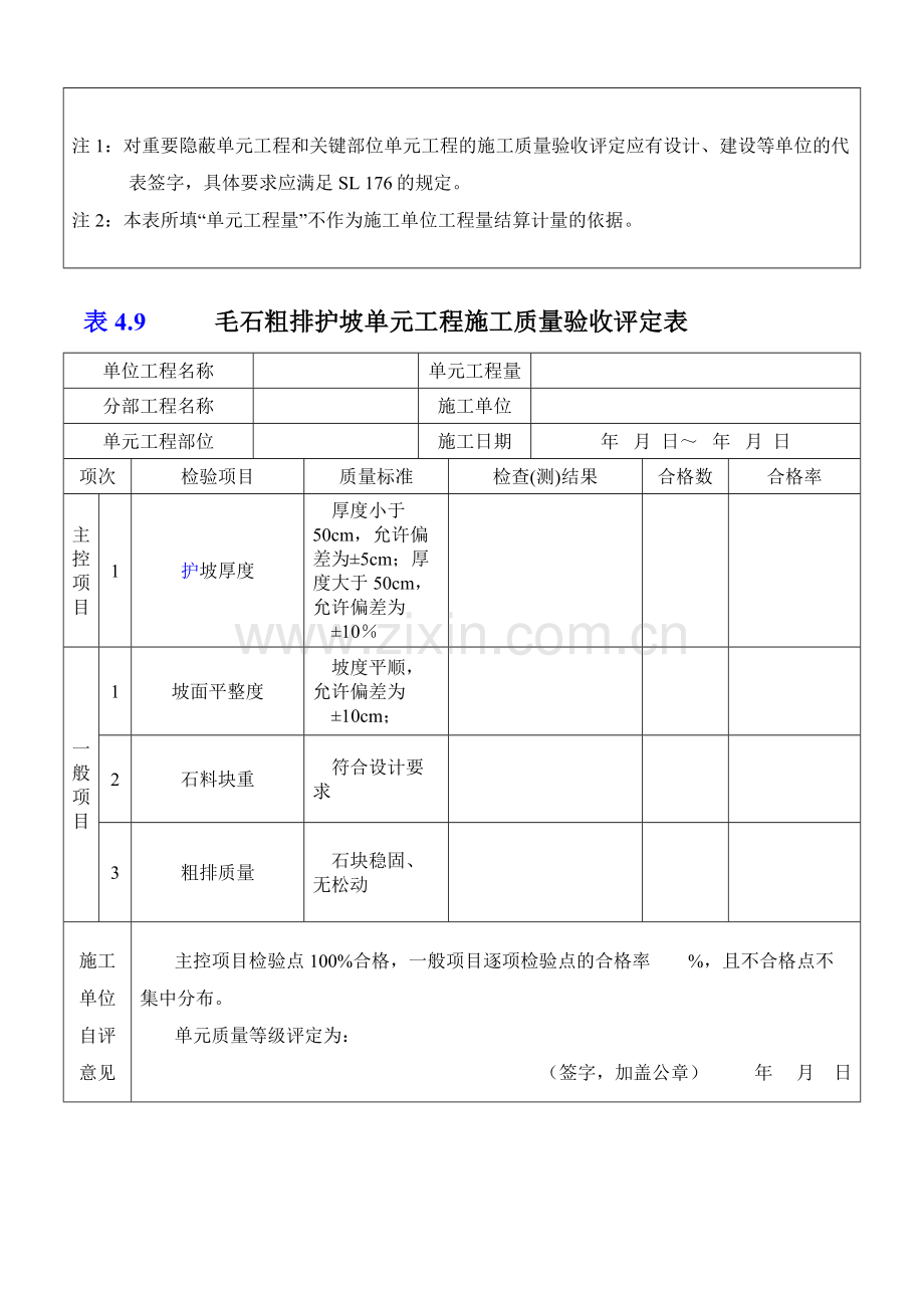 47护坡单元工程质量评定表.docx_第3页