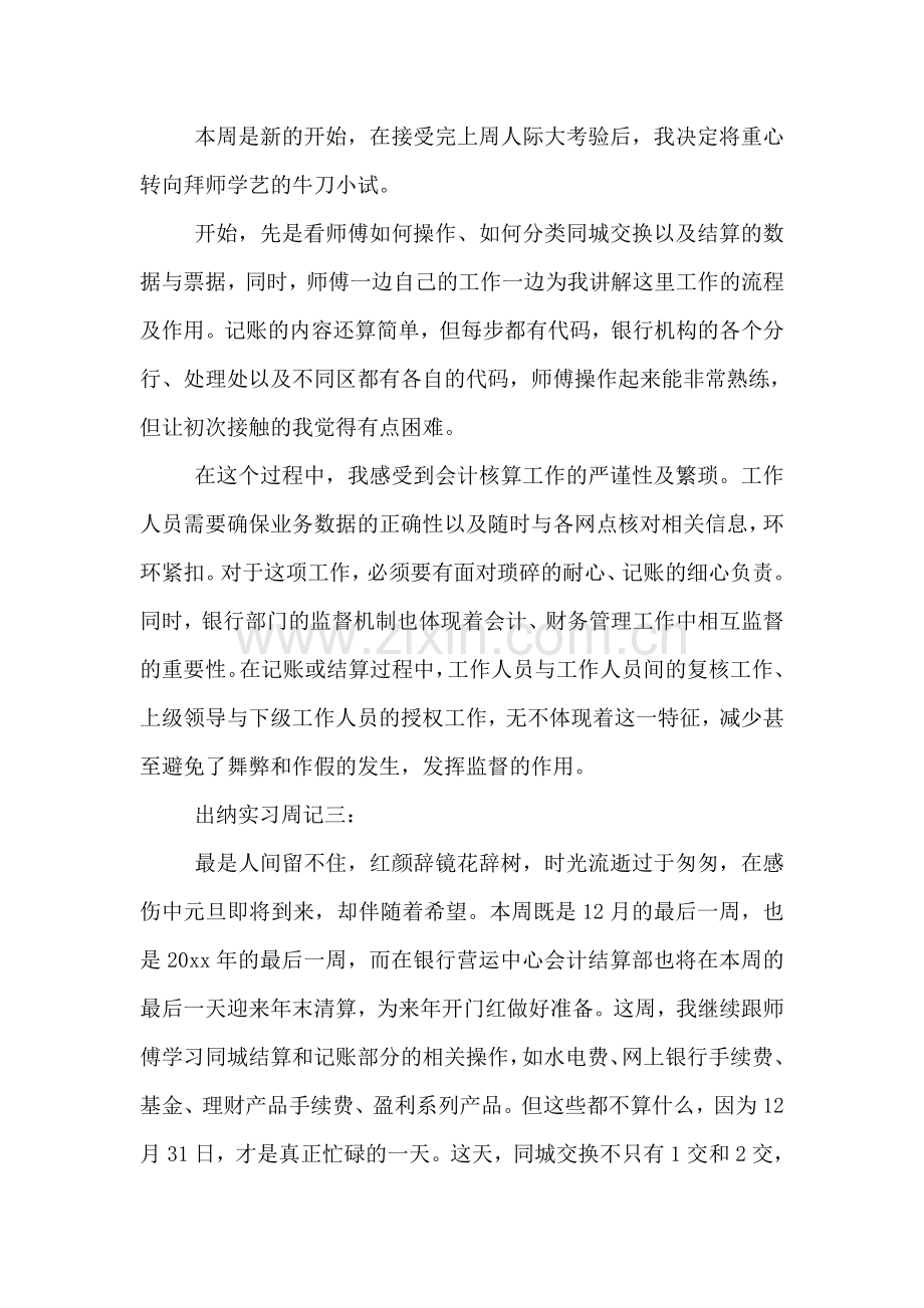 出纳实习周记12篇.doc_第2页