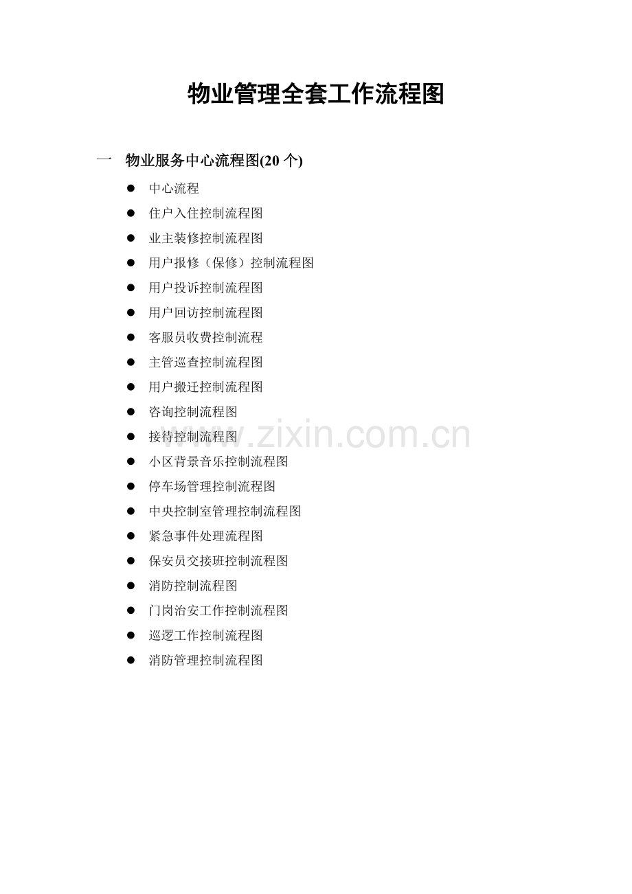 物业管理全套工作流程图.doc_第1页