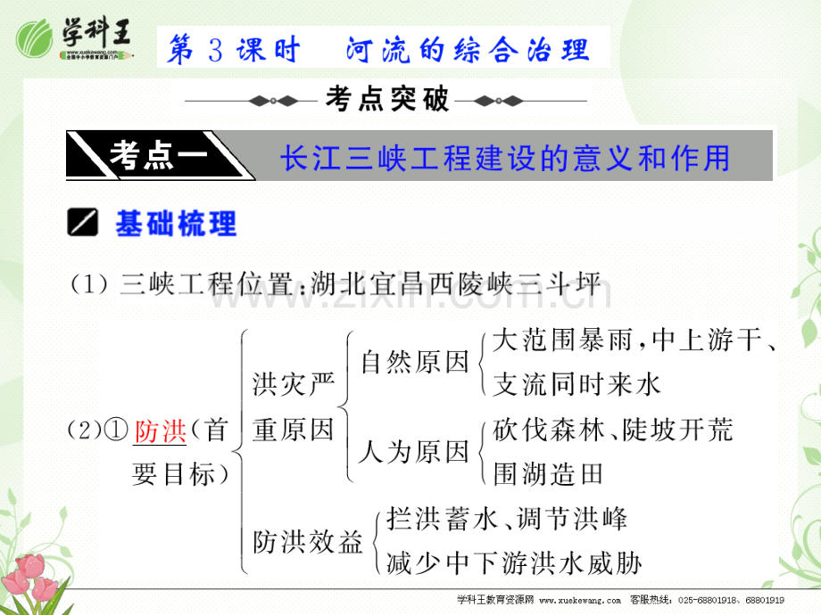 高三政史地高考地理一轮复习时河流综合治理.pptx_第1页