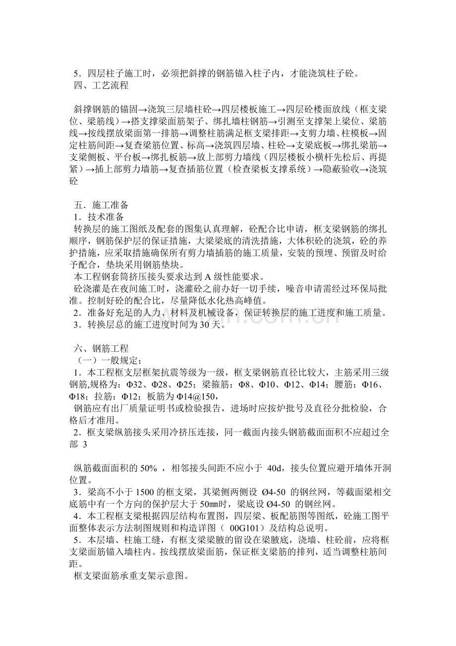 转换层框支梁施工方案.docx_第2页