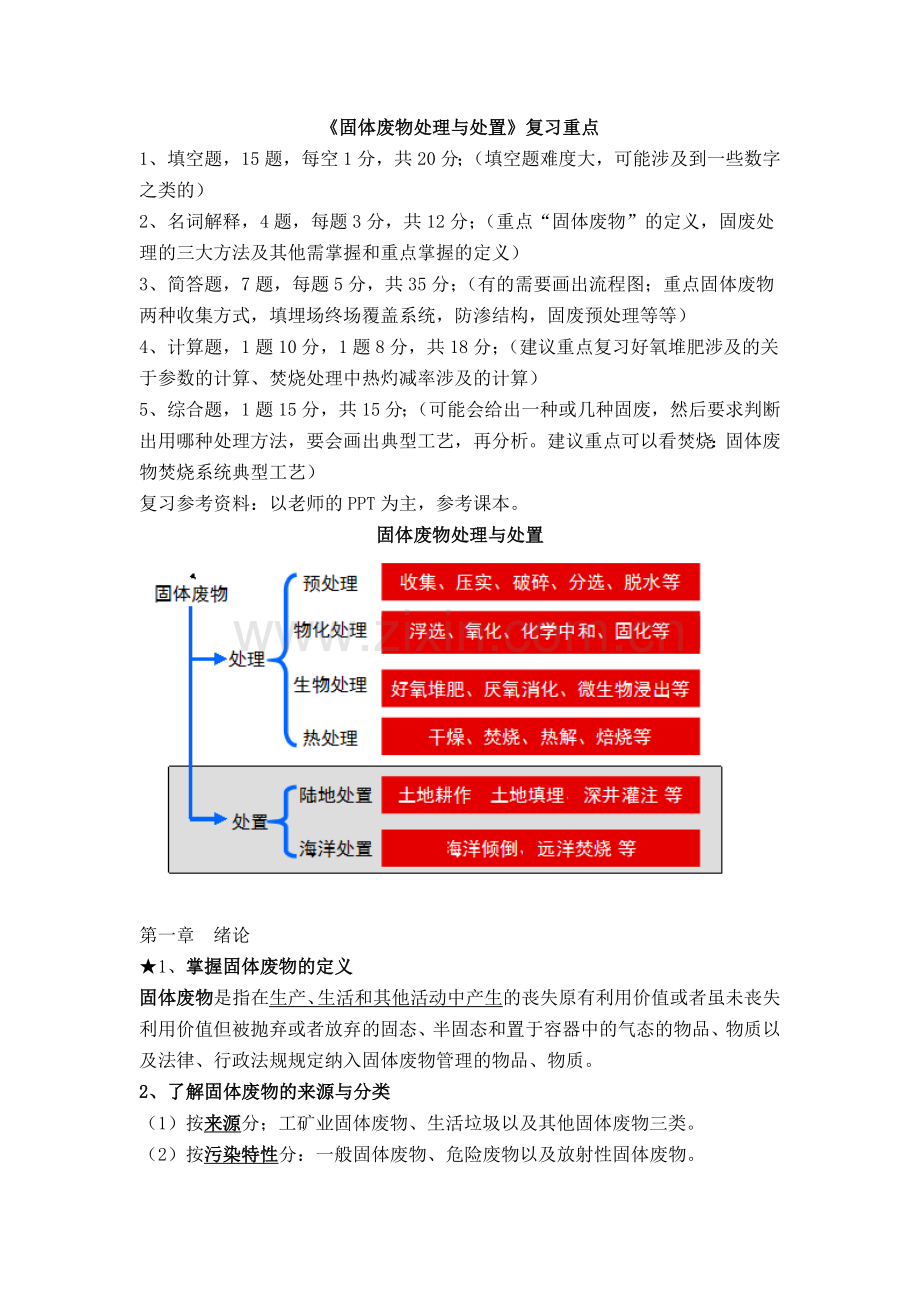 固体废物处理与处置复习提纲完整版.doc_第1页