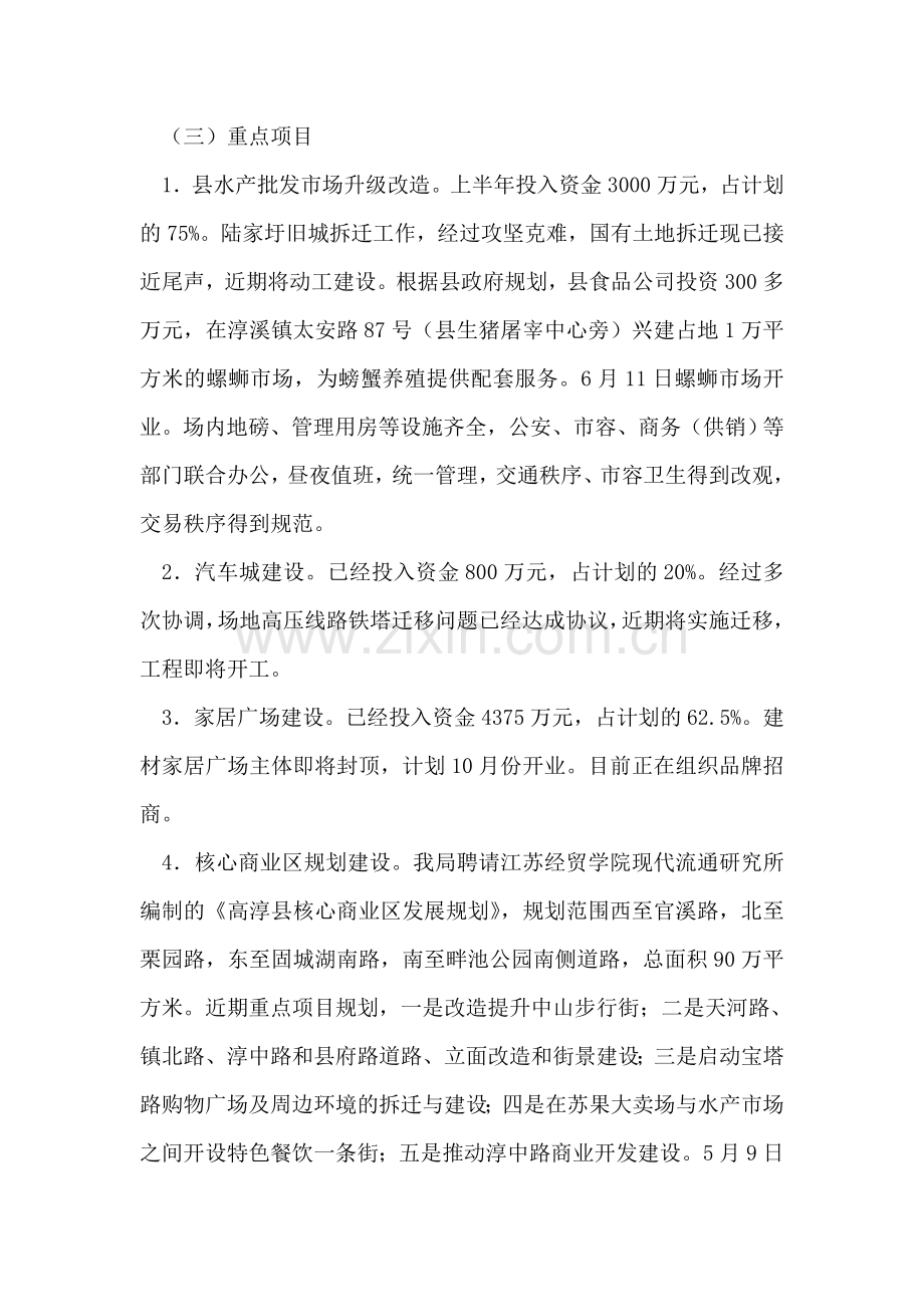 商务局上半年工作总结和下半年工作思路.doc_第2页