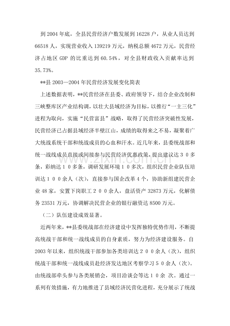 县经济统战工作的调研报告范文.doc_第2页