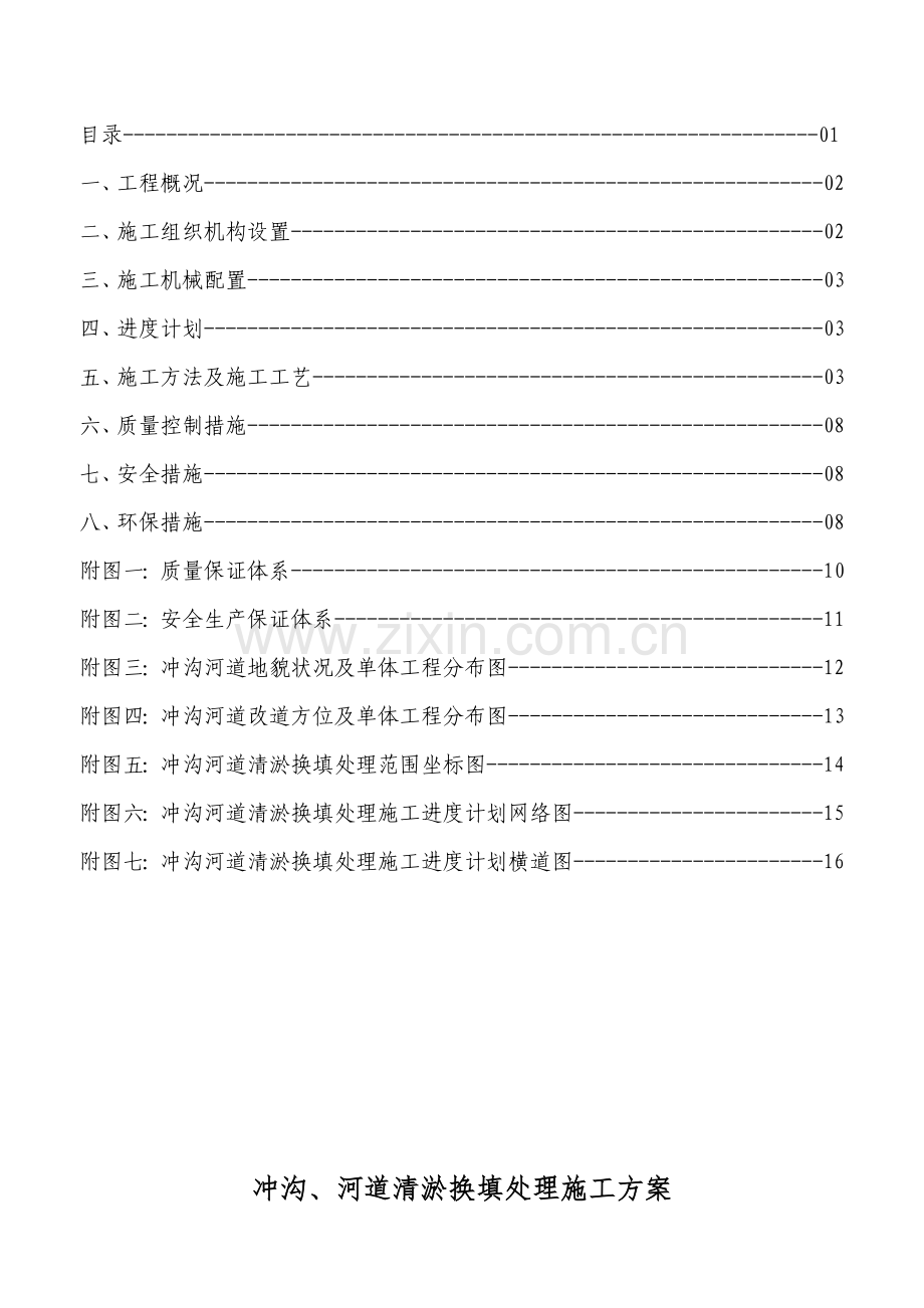 冲沟、河道清淤换填处理施工方案.docx_第1页