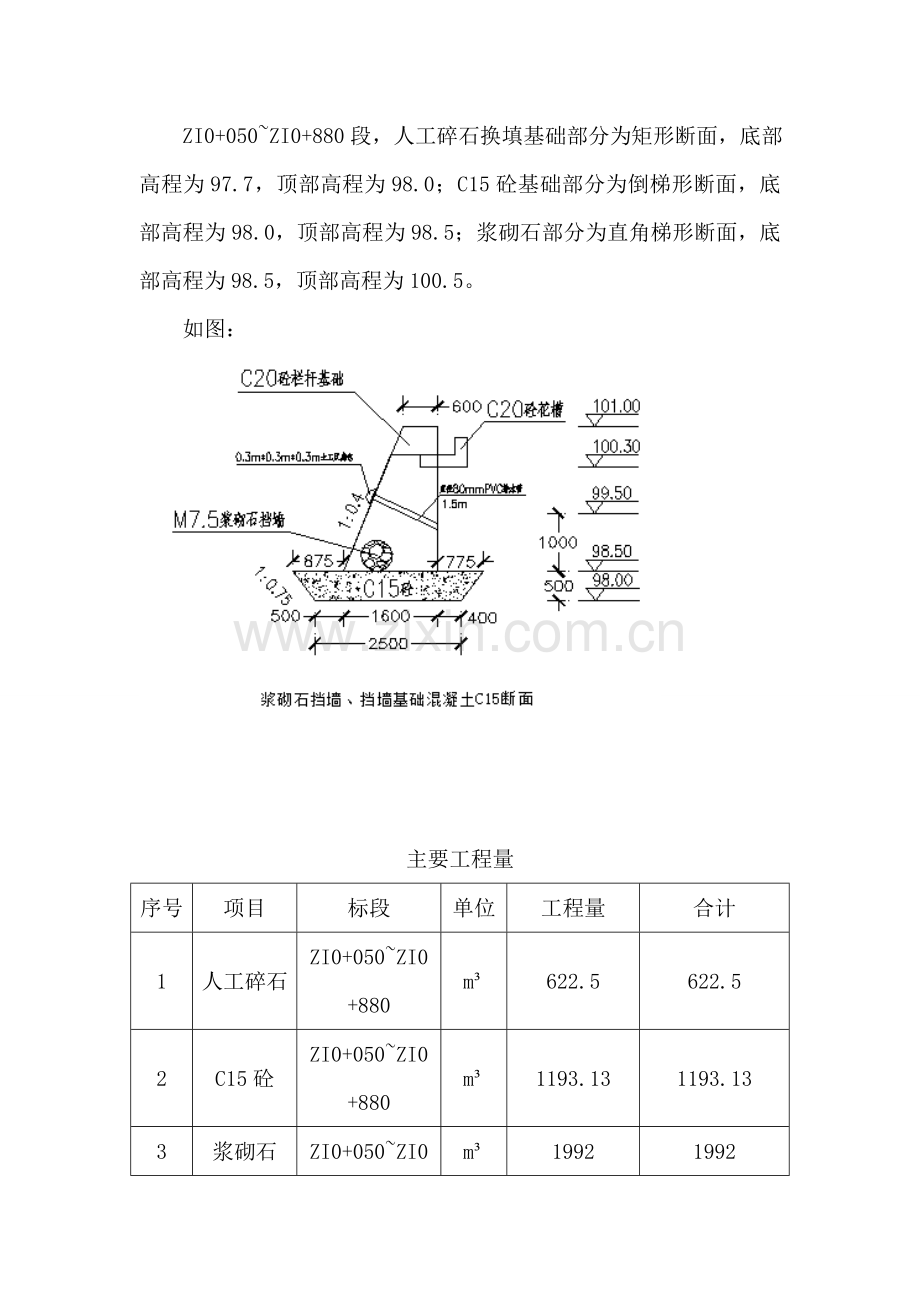 广西某河道防洪整治项目护岸浆砌石挡墙工程专项施工方案.docx_第3页