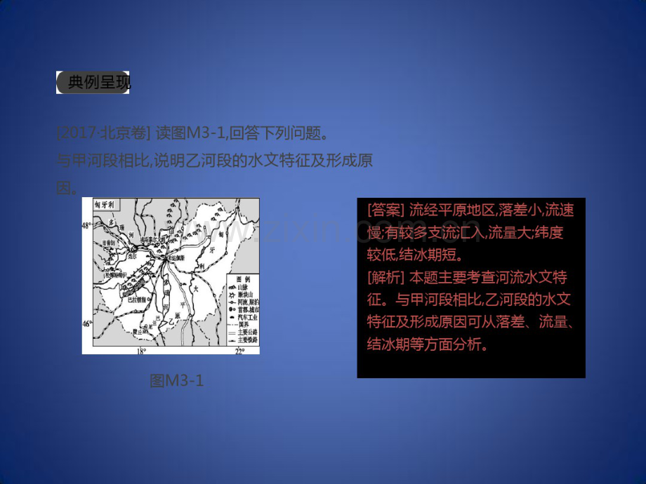 高考地理一轮复习第3单元从地球圈层看地理环境答题模板3河流水文、水系特征描述型课件鲁教版必修1.pdf_第2页