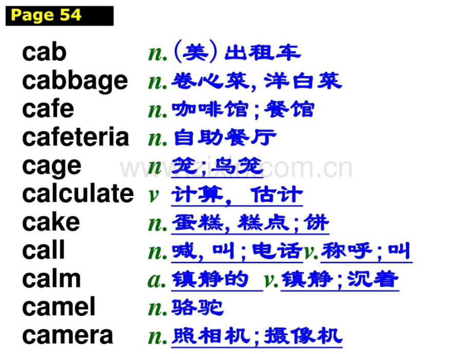 广东高考英语考试说明词汇表2按字母顺序CEP0.pptx_第2页