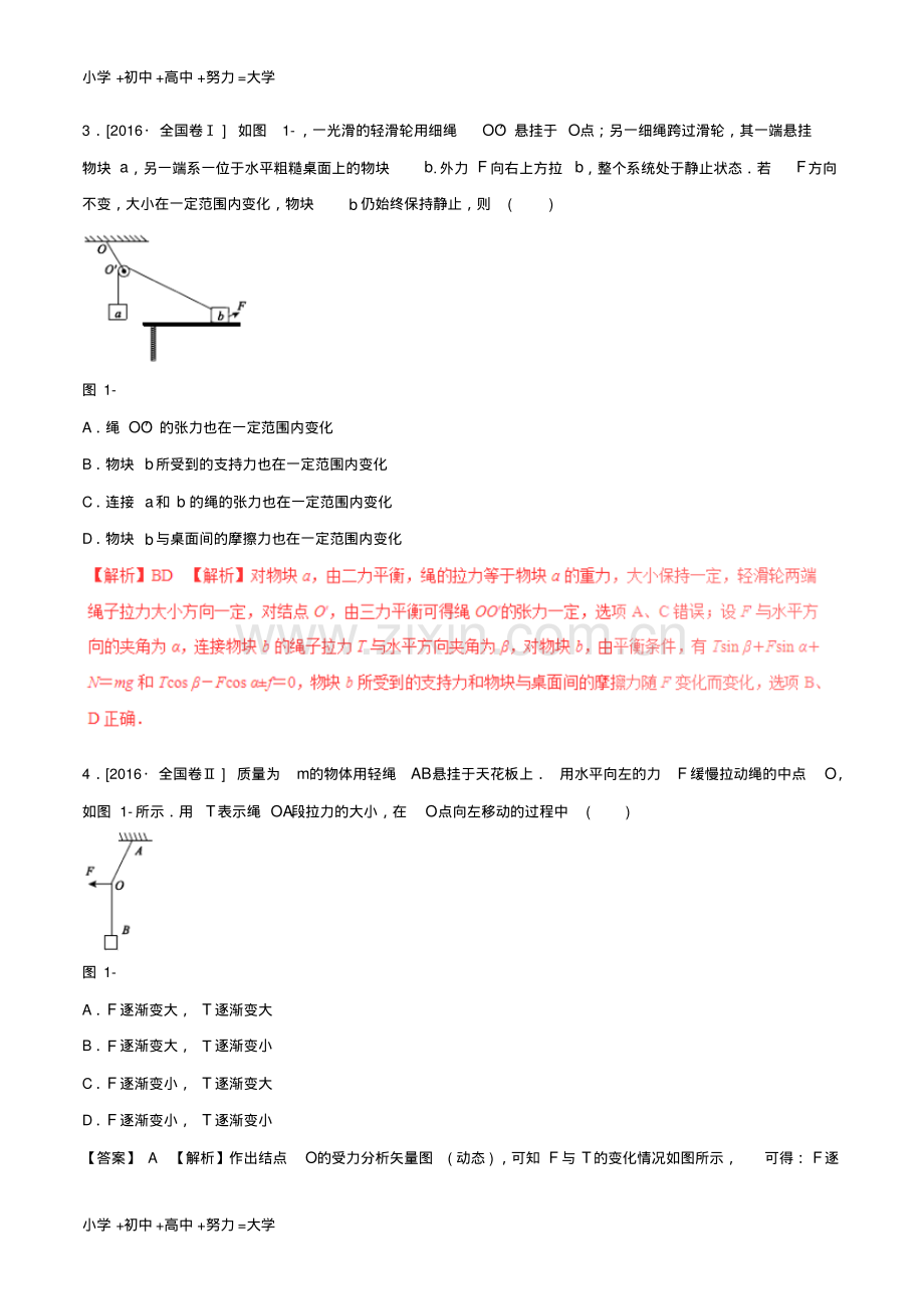 高考物理四海八荒易错集专题01力与物体的平衡.pdf_第2页