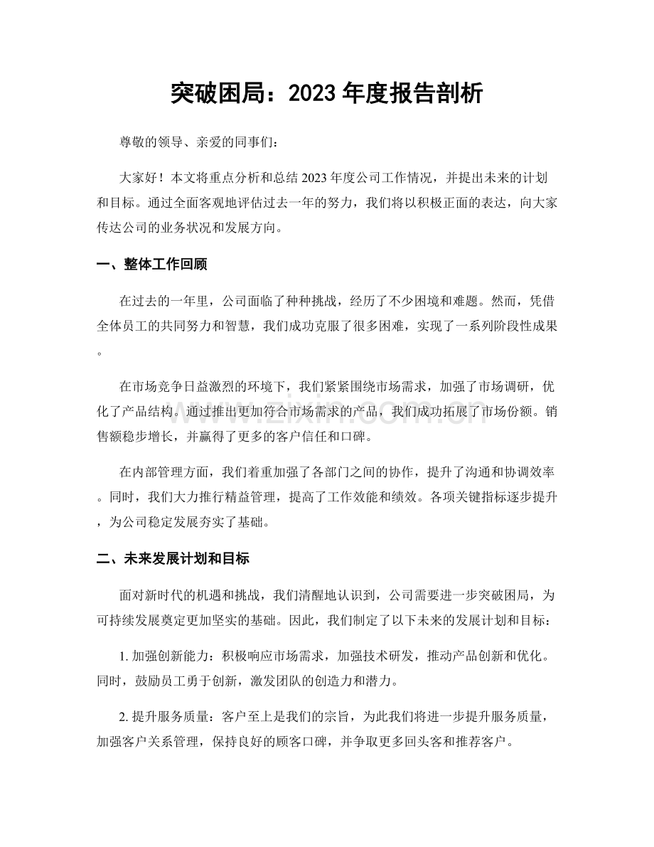 突破困局：2023年度报告剖析.docx_第1页