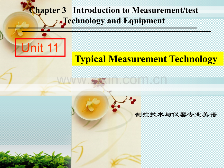 测控专业英语TypicalMeasurementTechnology典型的测量技术分析.pptx_第1页