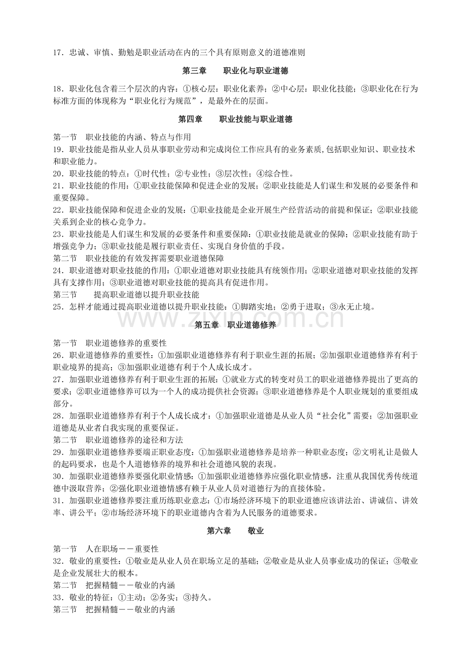 人力资源师2级职业道德复习资料.doc_第2页